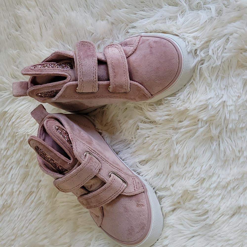 Bunny high tops, shoes, girls, Toddler ,Size 9 - Picture 2 of 6